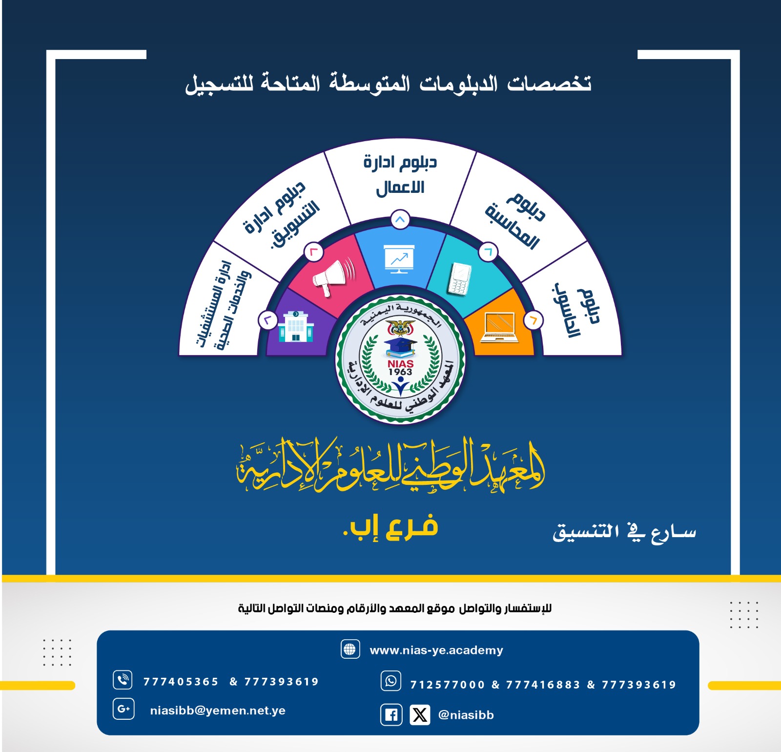 استمرار التسجيل في الدبلومات المتوسطة للعام 1446 الموافق 2024-2025